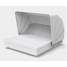 vela square daybed with 2 reclining backrests
