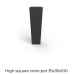 high square cono pot