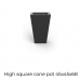 high square cono pot