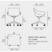 manta swivel caster armchair