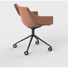 manta swivel caster armchair