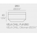 vela round ottoman