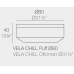 vela round ottoman 80