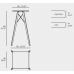 faz wood high table square