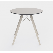 faz wood dining table round